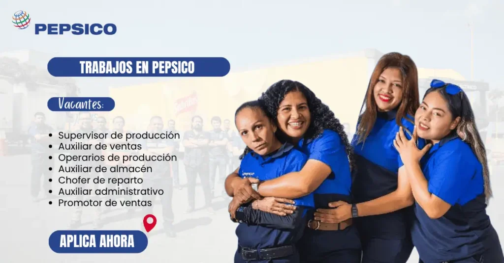 EMPLEO DISPONIBLE EN PEPSICO